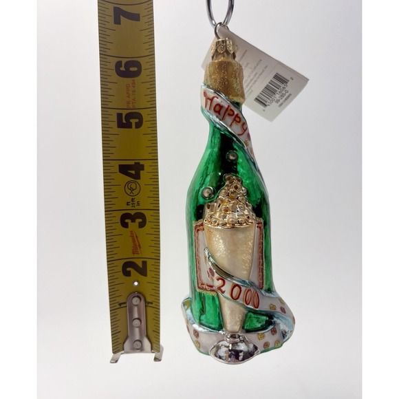 Christopher Radko Cheers Happy New Year 1999 Glass Christmas Ornament 99-285-0 - Picture 5 of 9